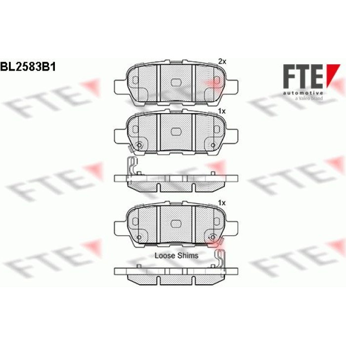 FTE 9010834 Bremsbelagsatz, Scheibenbremse FTE 9010834 Bremsbelagsatz, Scheibenbremse