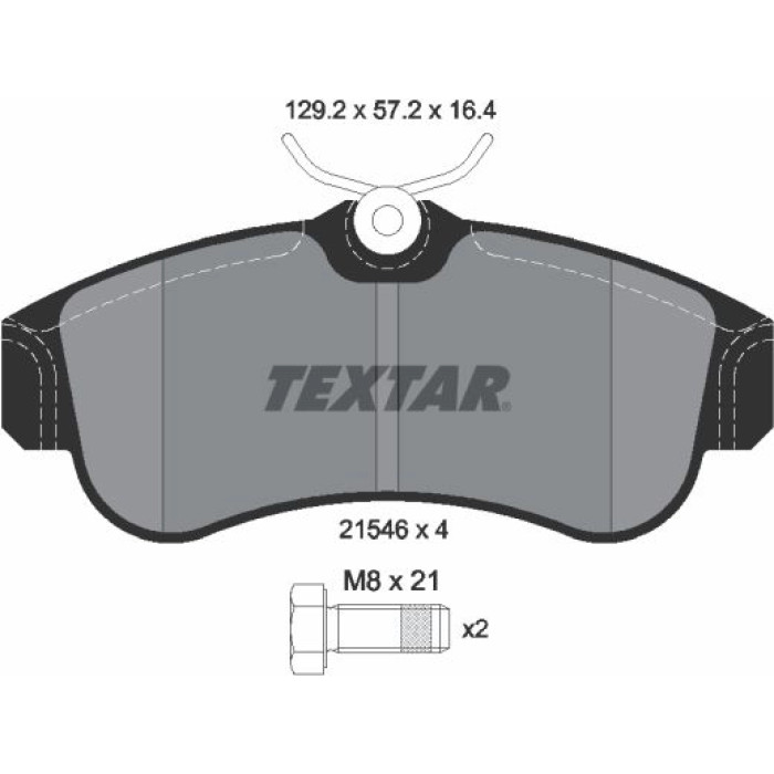 Textar 2154601 Bremsbelagsatz, Scheibenbremse Textar 2154601 Bremsbelagsatz, Scheibenbremse