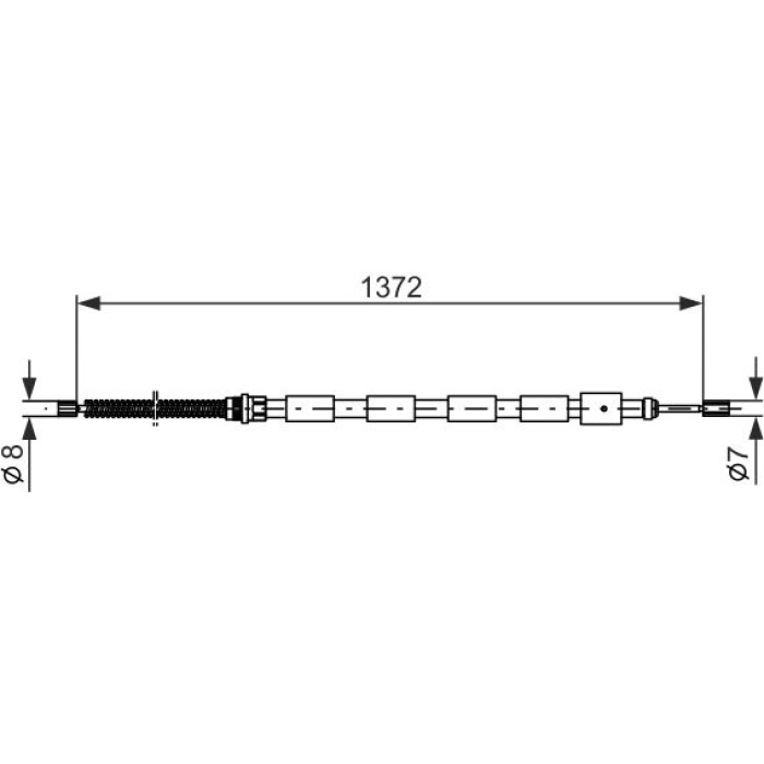 BOSCH 1 987 477 144 Seilzug, Feststellbremse BOSCH 1 987 477 144 Seilzug, Feststellbremse
