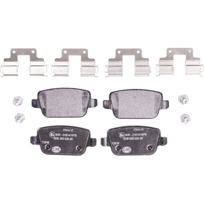 Hella 8DB 355 025-361 Bremsbelagsatz, Scheibenbremse