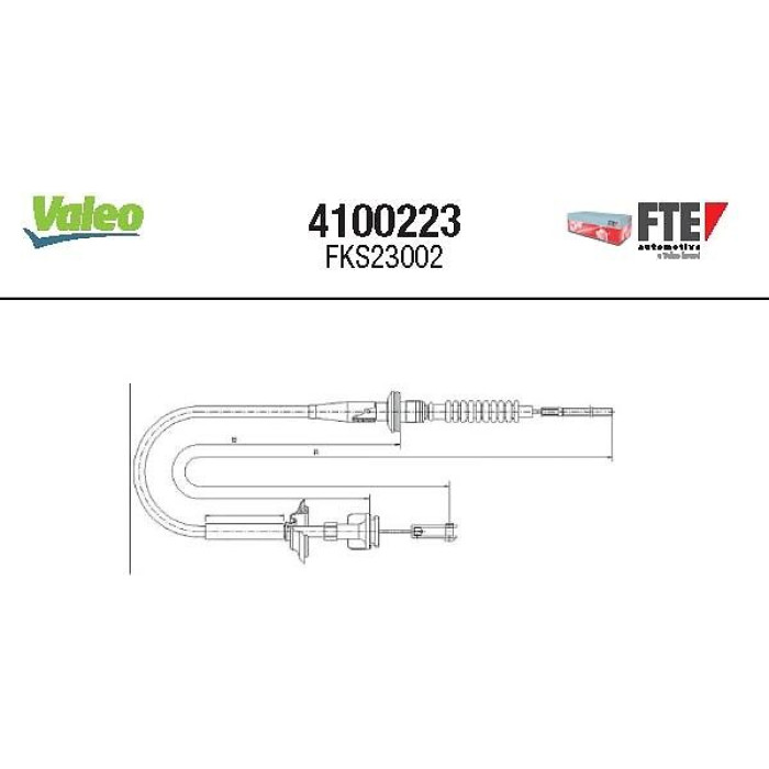 FTE 4100223 Seilzug, Kupplungsbetätigung FTE 4100223 Seilzug, Kupplungsbetätigung