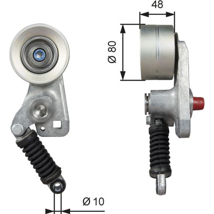 Gates T38705 Riemenspanner, Keilrippenriemen FleetRunner™