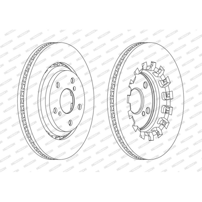 Ferodo DDF2268C Bremsscheibe PREMIER Ferodo DDF2268C Bremsscheibe PREMIER