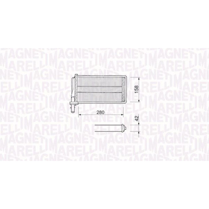 Magneti Marelli 350218061000 Wärmetauscher, Innenraumheizung Magneti Marelli 350218061000 Wärmetauscher, Innenraumheizung