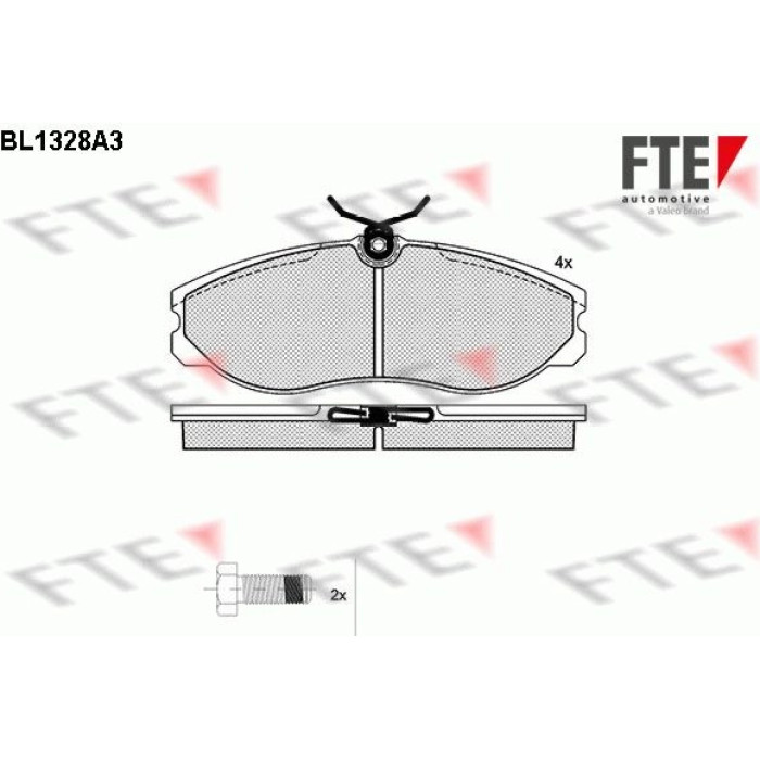 FTE 9010120 Bremsbelagsatz, Scheibenbremse FTE 9010120 Bremsbelagsatz, Scheibenbremse