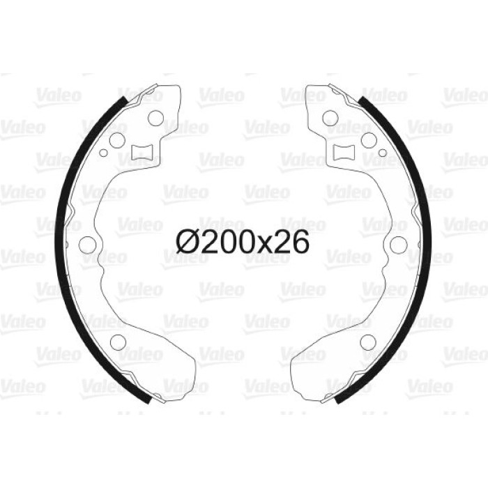 Valeo 564000 Bremsbackensatz