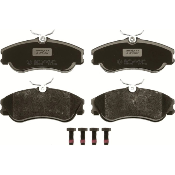 TRW GDB1295 Bremsbelagsatz, Scheibenbremse COTEC