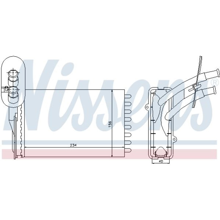 Nissens 73961 Wärmetauscher, Innenraumheizung Nissens 73961 Wärmetauscher, Innenraumheizung