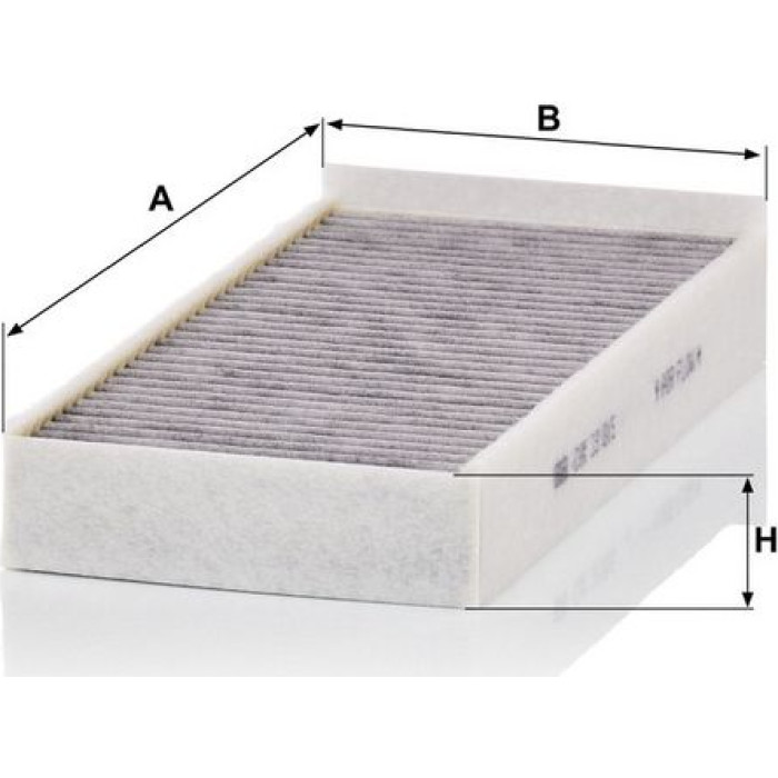 MANN-FILTER CUK 23 015-2 Innenraumfilter, Aktivkohlefilter MANN-FILTER CUK 23 015-2 Innenraumfilter, Aktivkohlefilter