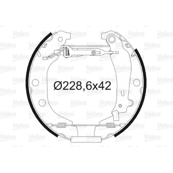 Valeo 554640 Bremsbackensatz Valeo 554640 Bremsbackensatz