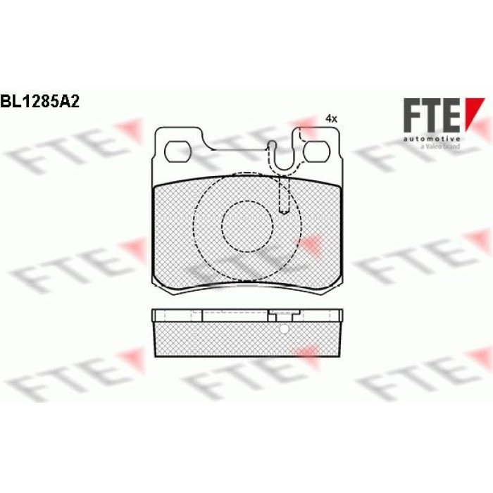 FTE 9010091 Bremsbelagsatz, Scheibenbremse