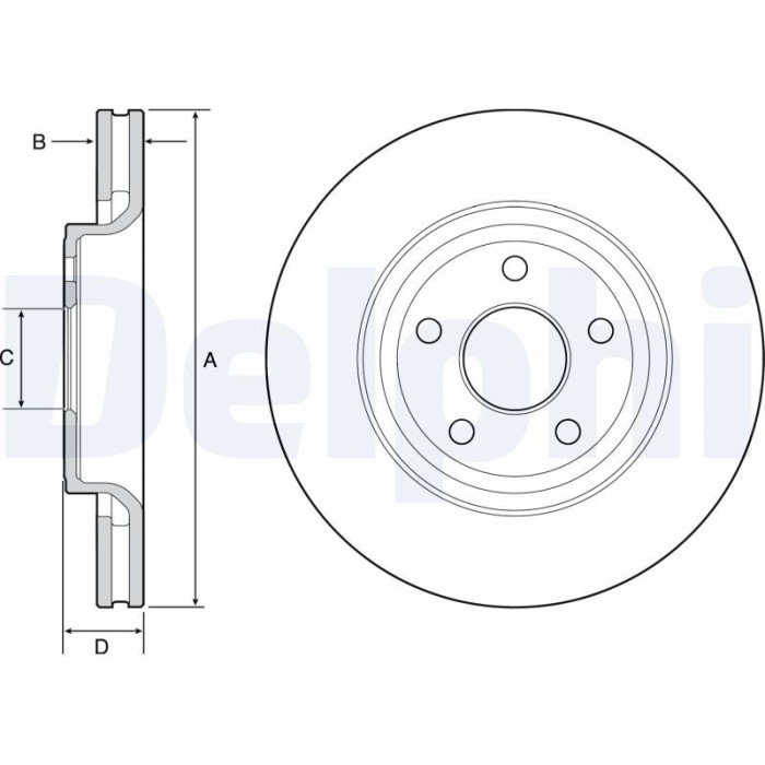 Delphi BG9121C Bremsscheibe
