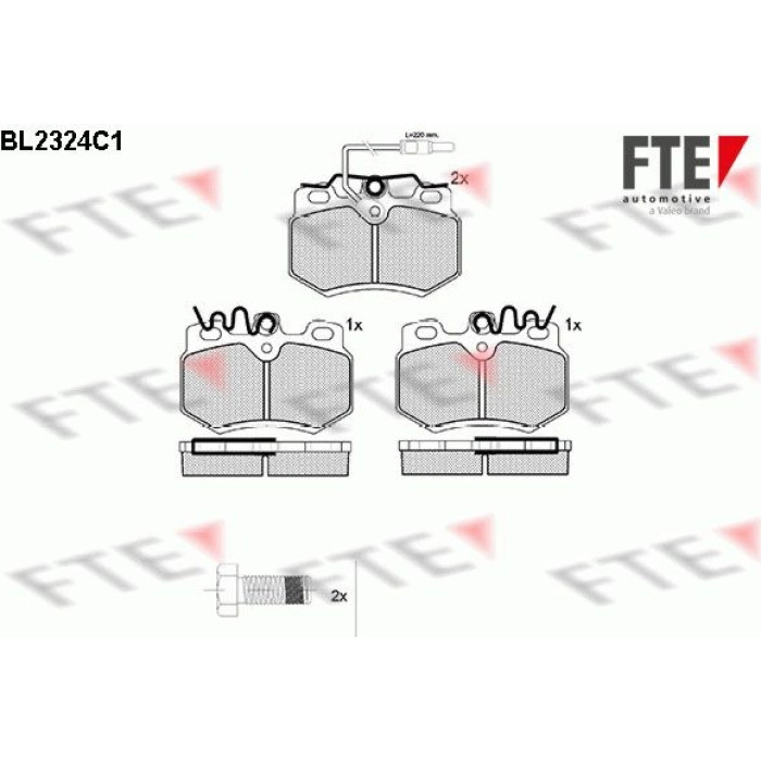 FTE 9010702 Bremsbelagsatz, Scheibenbremse FTE 9010702 Bremsbelagsatz, Scheibenbremse