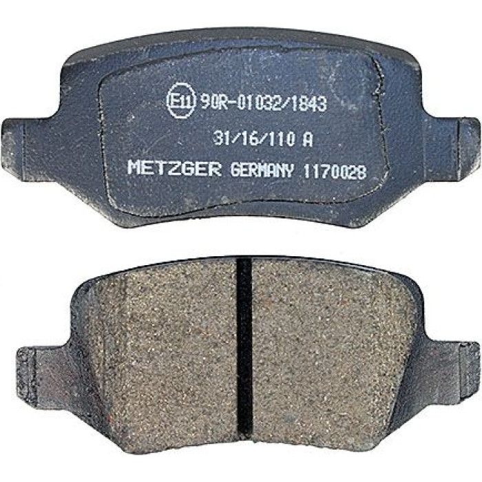Metzger 1170028 Bremsbelagsatz, Scheibenbremse Metzger 1170028 Bremsbelagsatz, Scheibenbremse