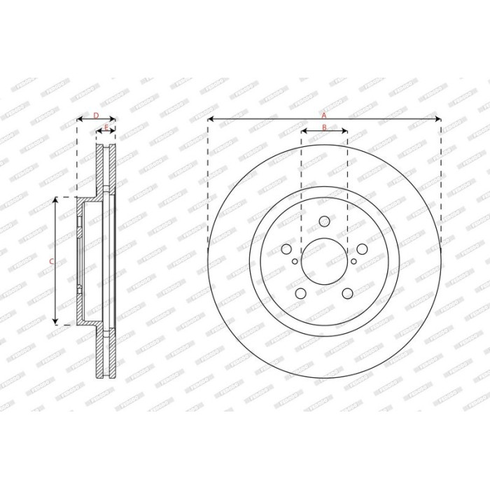 Ferodo DDF2863C Bremsscheibe PREMIER