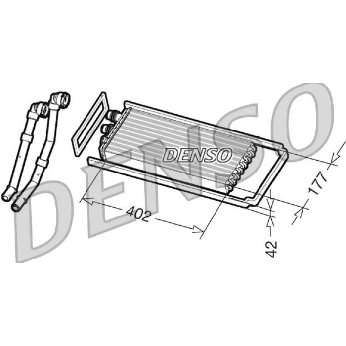 Denso DRR12100 Wärmetauscher, Innenraumheizung Denso DRR12100 Wärmetauscher, Innenraumheizung