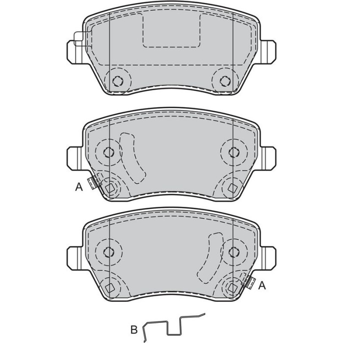 Valeo 598847 Bremsbelagsatz, Scheibenbremse Valeo 598847 Bremsbelagsatz, Scheibenbremse