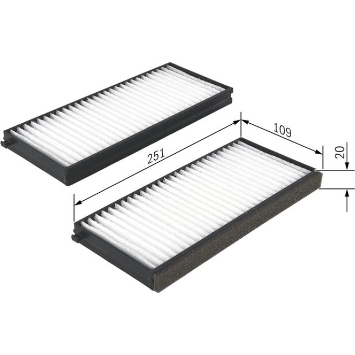 BOSCH 1 987 432 260 Innenraumfilter BOSCH 1 987 432 260 Innenraumfilter