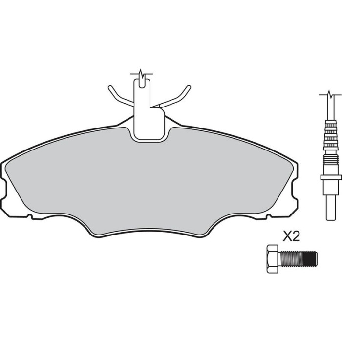 Valeo 598068 Bremsbelagsatz, Scheibenbremse
