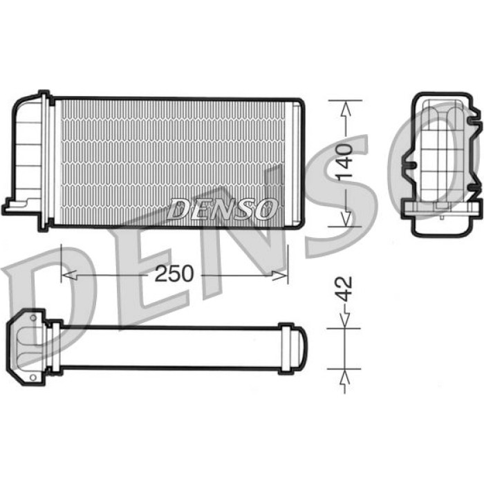 Denso DRR09002 Wärmetauscher, Innenraumheizung