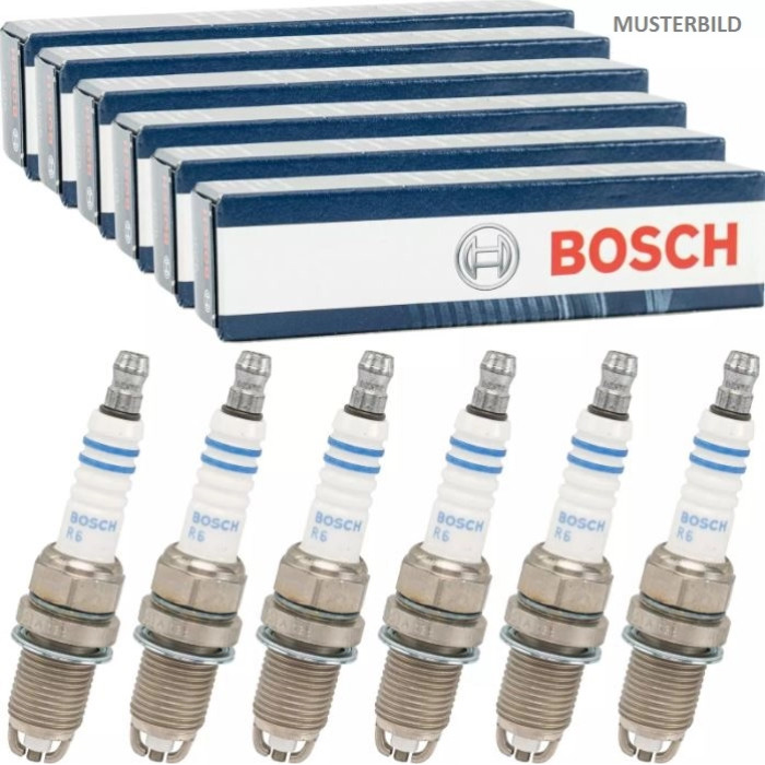 6x BOSCH 0 242 235 748 Zündkerze Nickel