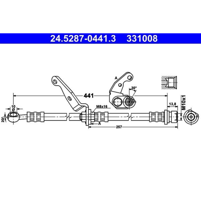 ATE 24.5287-0441.3 Bremsschlauch