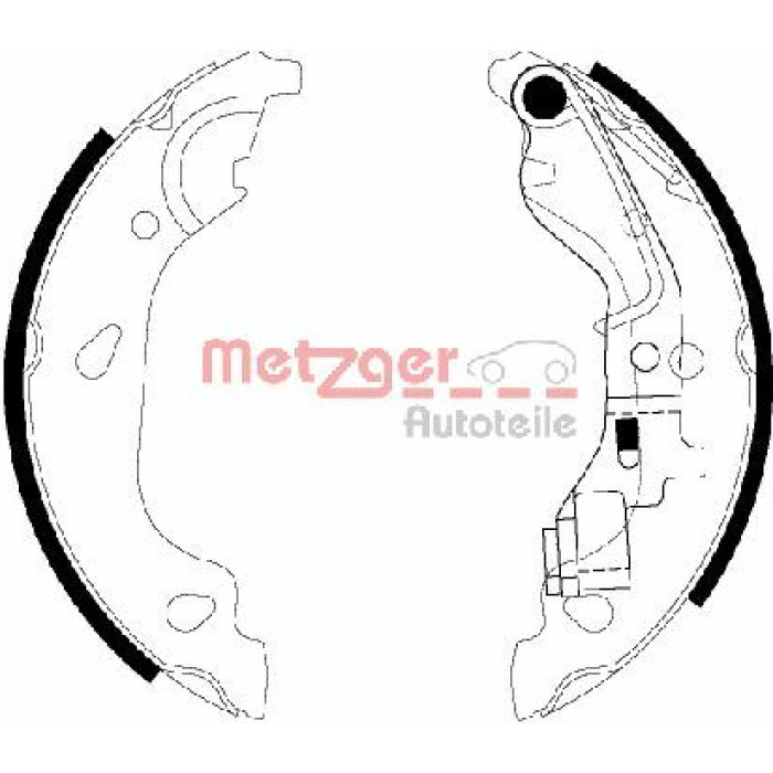 Metzger MG 738 Bremsbackensatz Metzger MG 738 Bremsbackensatz