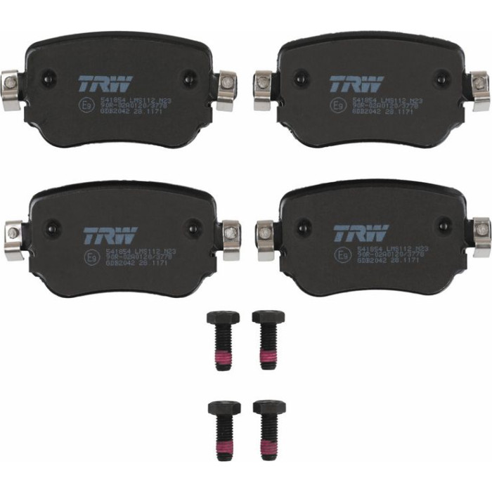 TRW GDB2042 Bremsbelagsatz, Scheibenbremse COTEC