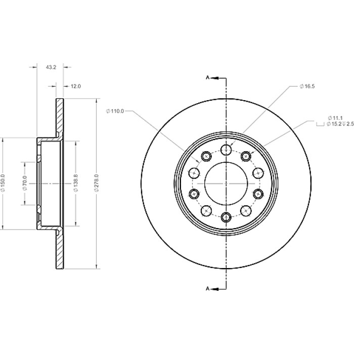 Metzger 6110367 Bremsscheibe