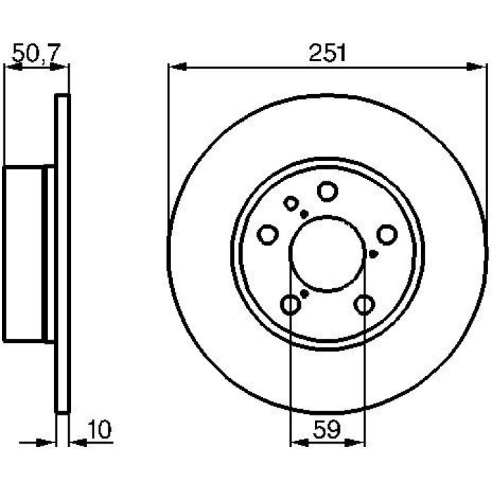 BOSCH 0 986 479 B31 Bremsscheibe BOSCH 0 986 479 B31 Bremsscheibe