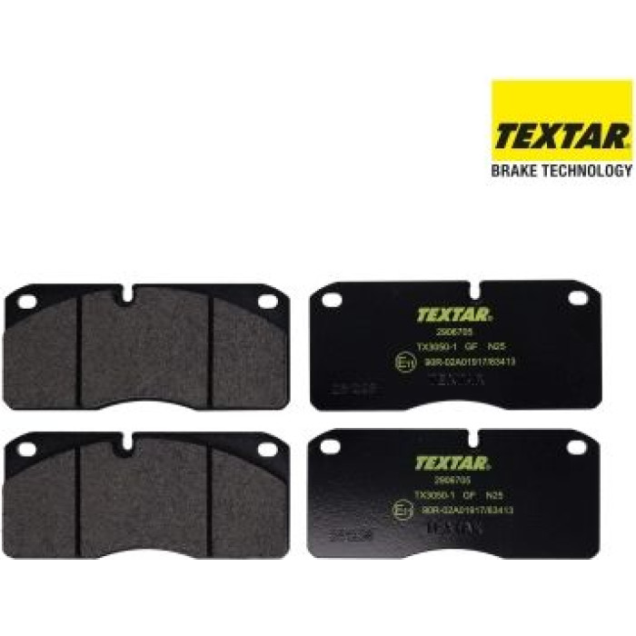 Textar 2906705 Bremsbelagsatz, Scheibenbremse Textar 2906705 Bremsbelagsatz, Scheibenbremse
