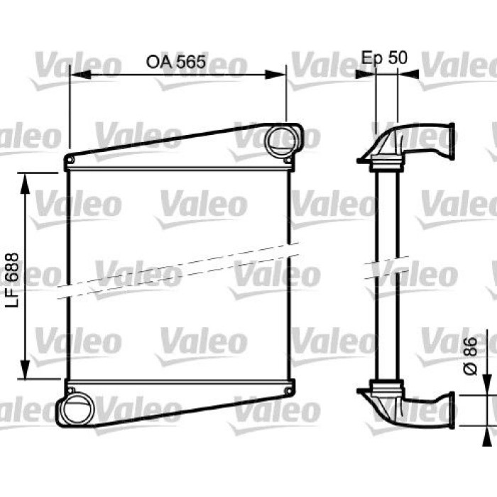 Valeo 818873 Ladeluftkühler