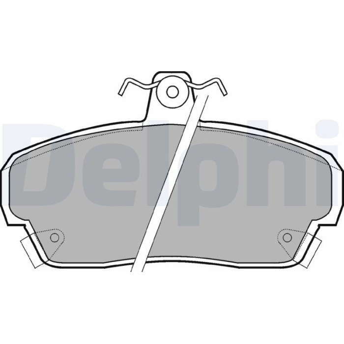 Delphi LP879 Bremsbelagsatz, Scheibenbremse Delphi LP879 Bremsbelagsatz, Scheibenbremse