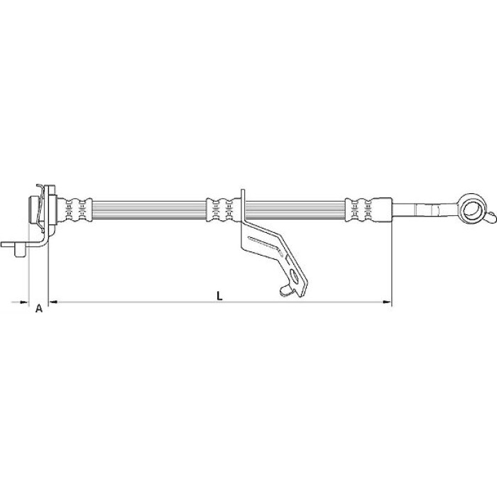 Metzger 4110823 Bremsschlauch Metzger 4110823 Bremsschlauch