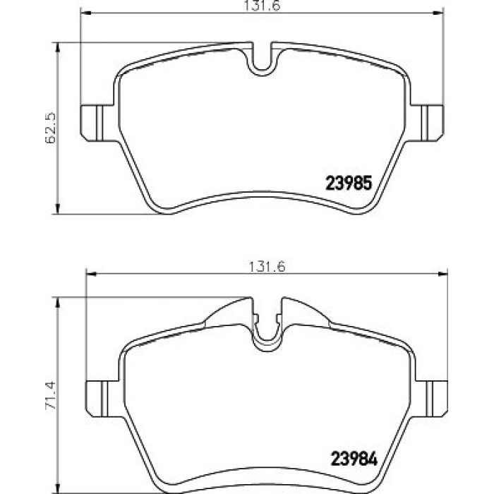 Hella 8DB 355 012-341 Bremsbelagsatz, Scheibenbremse Hella 8DB 355 012-341 Bremsbelagsatz, Scheibenbremse