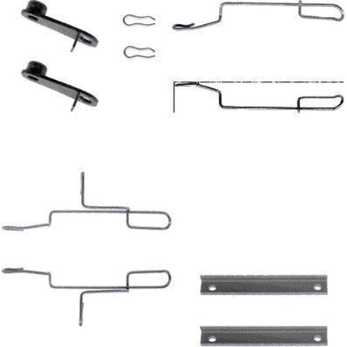 Hella 8DZ 355 202-531 Zubehörsatz, Scheibenbremsbelag Hella 8DZ 355 202-531 Zubehörsatz, Scheibenbremsbelag