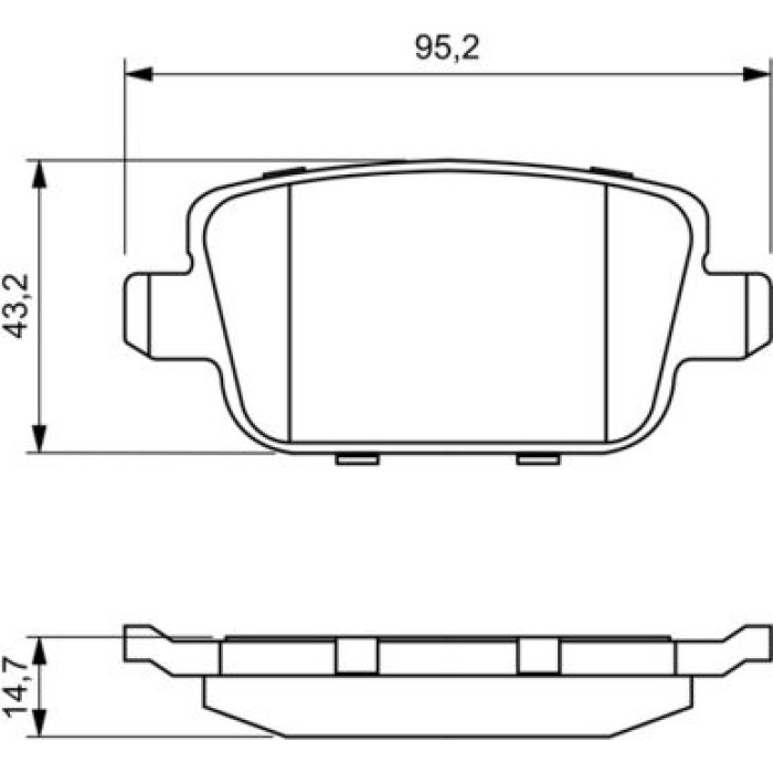 BOSCH 0 986 494 247 Bremsbelagsatz, Scheibenbremse BOSCH 0 986 494 247 Bremsbelagsatz, Scheibenbremse