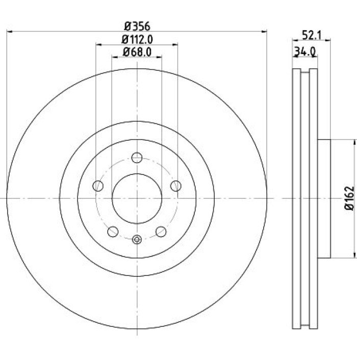 Hella 8DD 355 129-371 Bremsscheibe Pro High Carbon Hella 8DD 355 129-371 Bremsscheibe Pro High Carbon