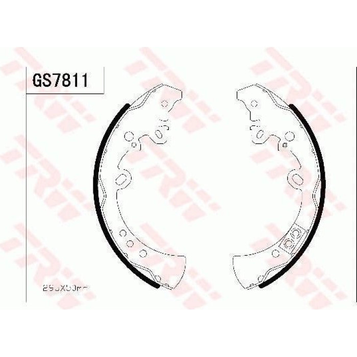TRW GS7811 Bremsbackensatz TRW GS7811 Bremsbackensatz