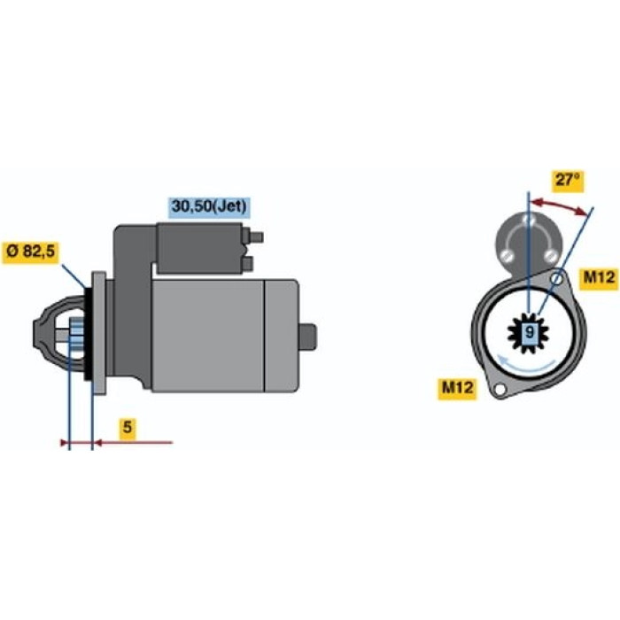 BOSCH 0 001 125 053 Starter