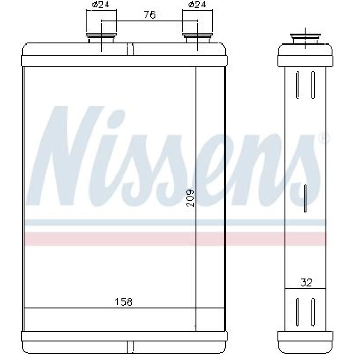 Nissens 71451 Wärmetauscher, Innenraumheizung