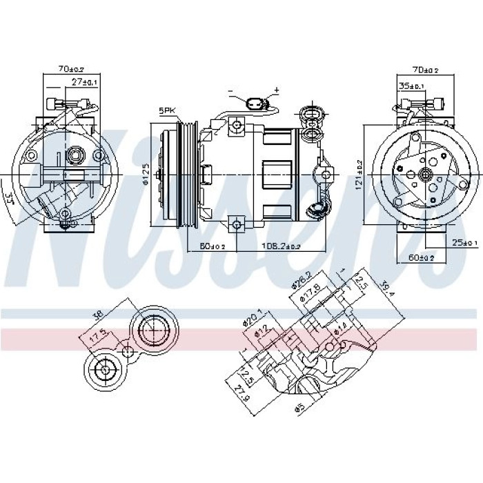 Nissens 890185 Kompressor, Klimaanlage FIRST FIT Nissens 890185 Kompressor, Klimaanlage FIRST FIT