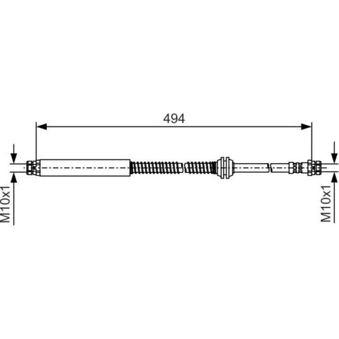 BOSCH 1 987 481 A05 Bremsschlauch
