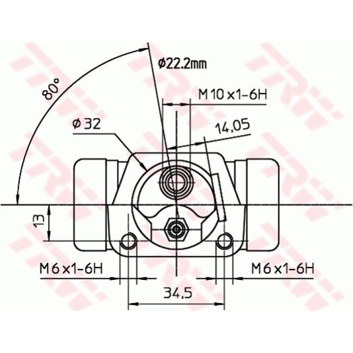 TRW BWH231 Radbremszylinder TRW BWH231 Radbremszylinder