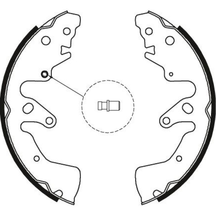 TRW GS8801 Bremsbackensatz
