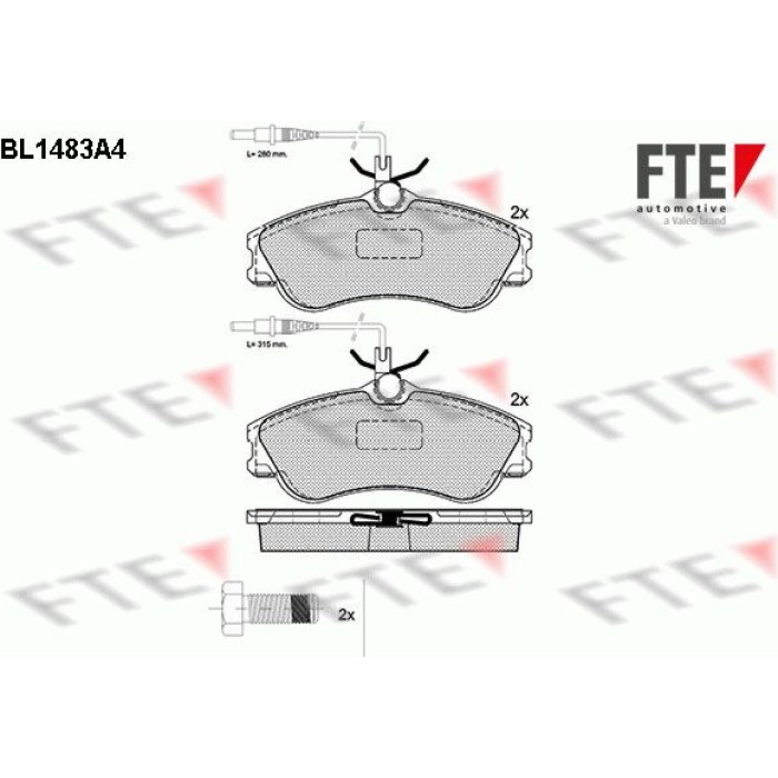 FTE 9010214 Bremsbelagsatz, Scheibenbremse FTE 9010214 Bremsbelagsatz, Scheibenbremse