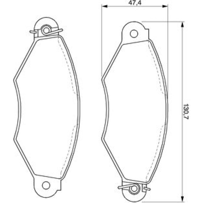 BOSCH 0 986 424 453 Bremsbelagsatz, Scheibenbremse BOSCH 0 986 424 453 Bremsbelagsatz, Scheibenbremse