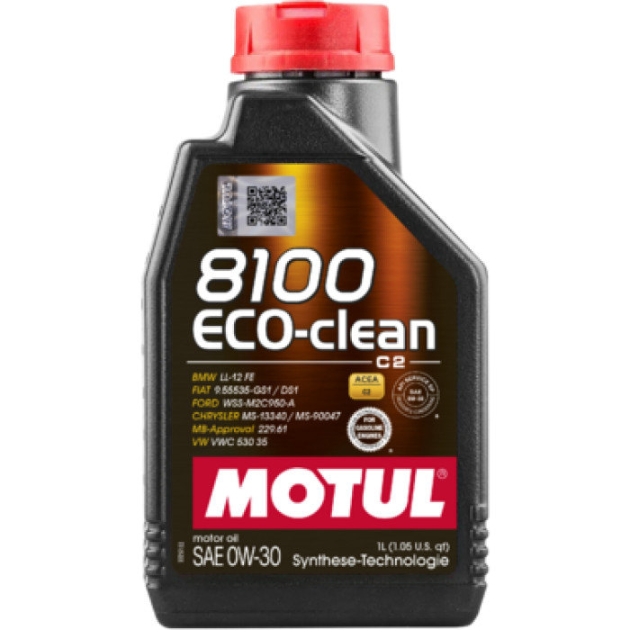 Motul 109671 Motoröl 8100 ECO-CLEAN 0W30 8100 0W-30 Motul 109671 Motoröl 8100 ECO-CLEAN 0W30 8100 0W-30