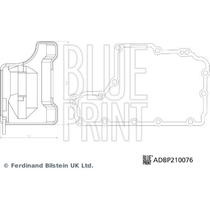 Blue Print ADBP210076 Hydraulikfiltersatz, Automatikgetriebe Blue Print ADBP210076 Hydraulikfiltersatz, Automatikgetriebe