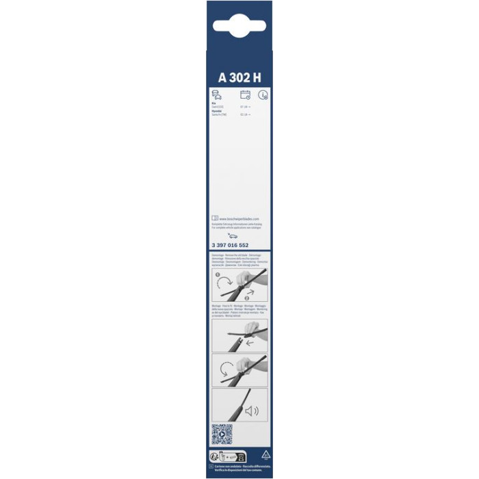 BOSCH 3 397 016 552 Wischblatt Rear BOSCH 3 397 016 552 Wischblatt Rear